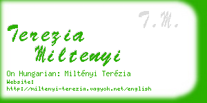 terezia miltenyi business card